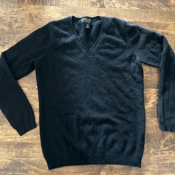 Charter Club Sweaters - Charter Club cashmere Black V-Neck Sweater